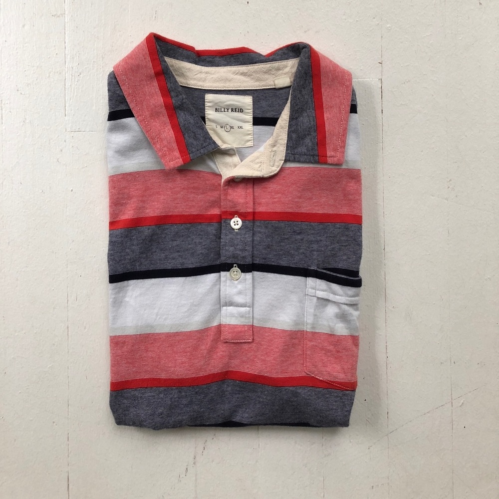 Billy Reid Short-Sleeve Pocket Polo