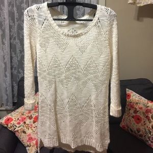 Ivory chevron sweater