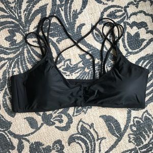 NWT - Black Aerie bathing suit top