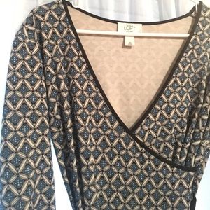 Loft petite wrap dress