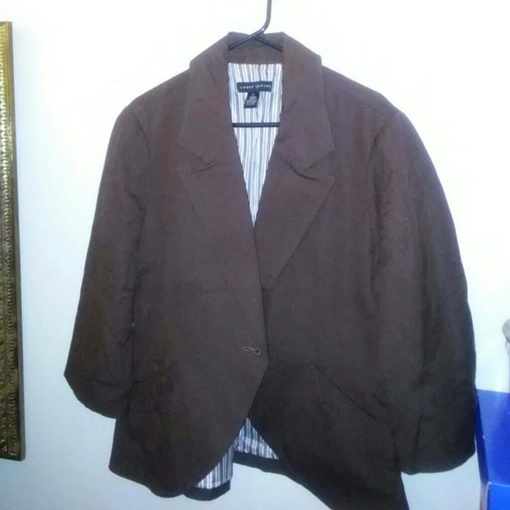 Linen Blazer with 3/4 Length Sleeves
