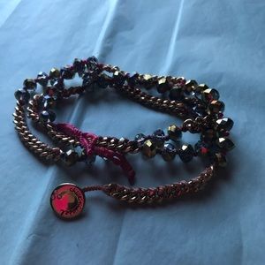 Chloe + Isabel Hot Pink Wrap Bracelet