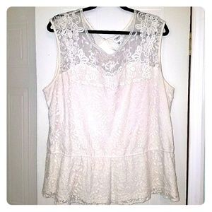 Lace sleeveless top