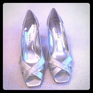 Rampage Maycee Silver Pearlized Patent Heel