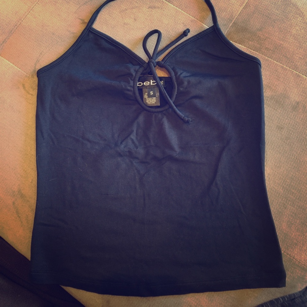 Bebe keyhole halter top
