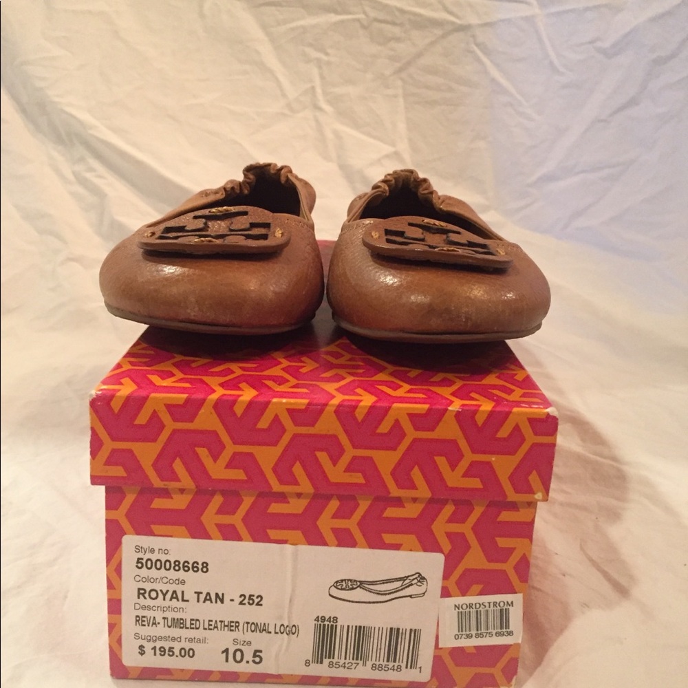 Tory Burch Teva-Tumbled Leather (Tonal Logo)