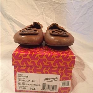 Tory Burch Teva-Tumbled Leather (Tonal Logo)