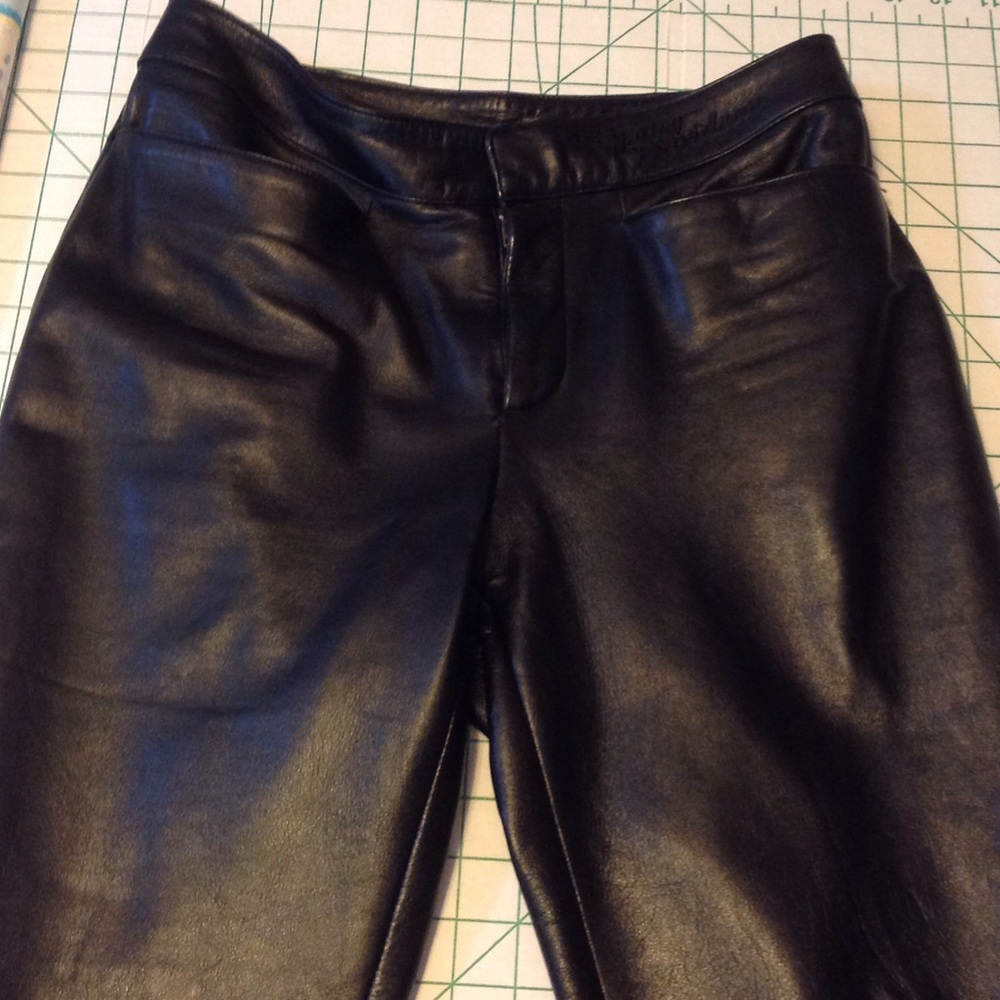 Harley Davidson leather pants.