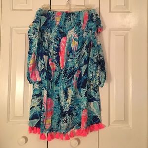 NWT Lilly Pulitzer Strapless long sleeve dress