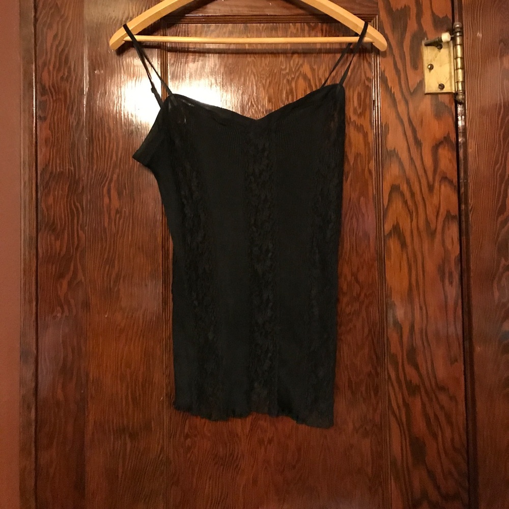 Moda International Black lace camisole - Large