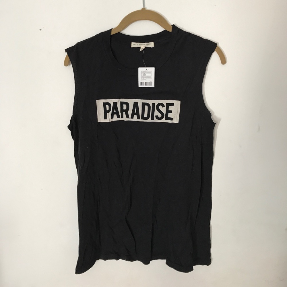 Urban outfitters paradise sleeveless black top