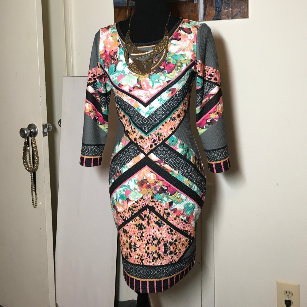 Floral Midi Bodycon