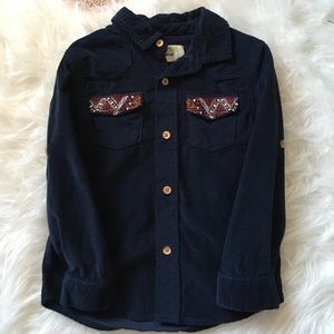 Button up corduroy shirt