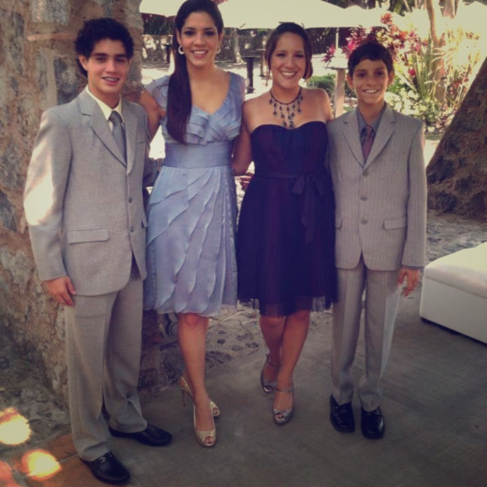 Purple Bridesmaid/Wedding Guest Short Dress