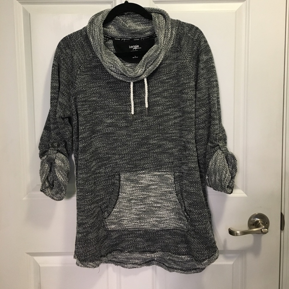 Kensie Performance Cowl Neck Sweatshirt