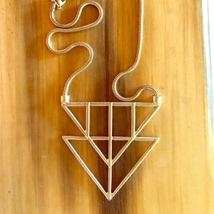 H&M gold geometric necklace