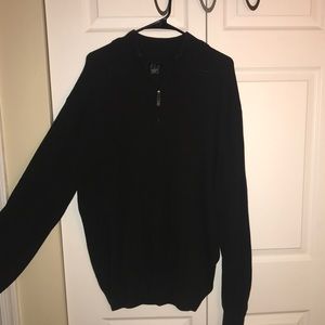 Jos. A. Bank 1/4 Zip Sweater - black