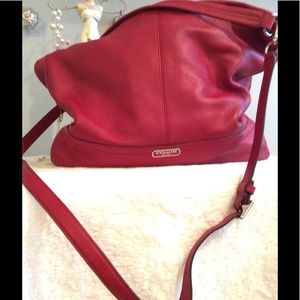 Coach Large Red Leather Bag❤️
