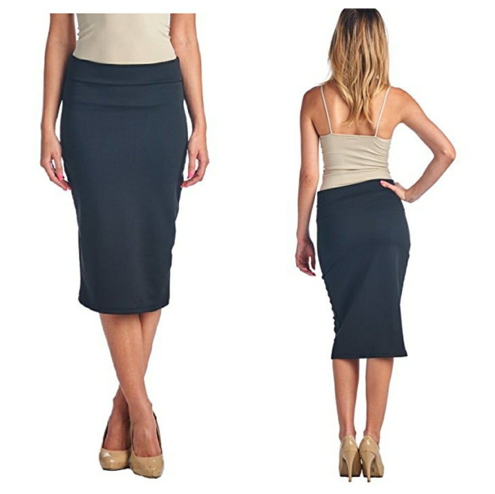 Propana Stretch High-Waisted Pencil Skirt
