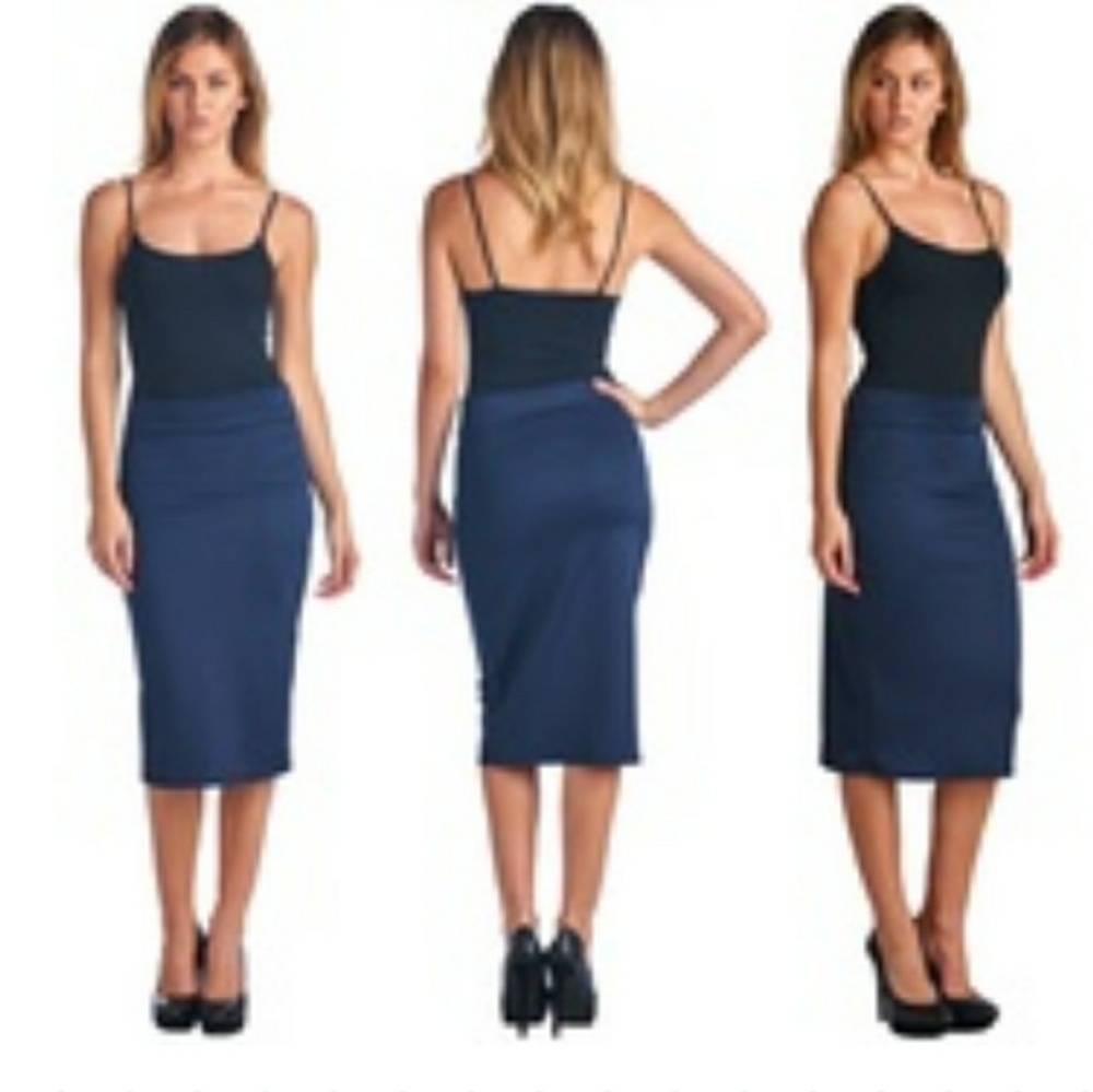 Popana Stretch High-Waisted Pencil Skirt