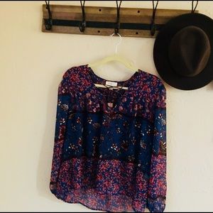 Everly for Francesca’s boho blouse NWT