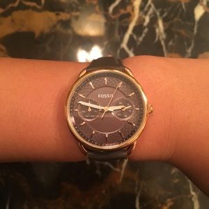 Women’s fossil leather watch