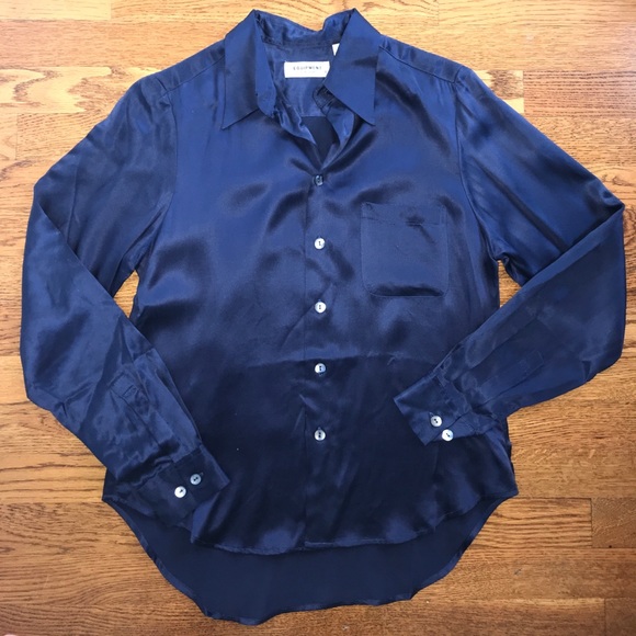 Blue Silk Button Down Shirt Hotsell, 55 
