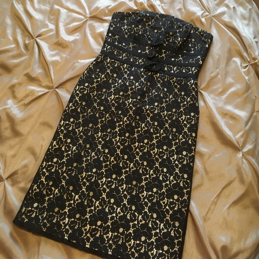 White House Black Market strapless dress