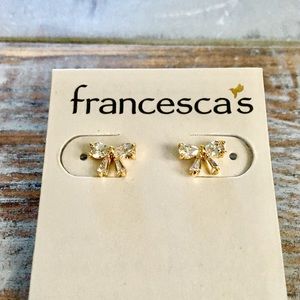 🆕 CZ Sparkly Bow Earrings