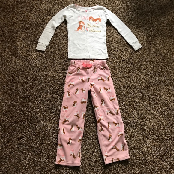 Girls Carter’s pj set size 4 - Picture 1 of 7