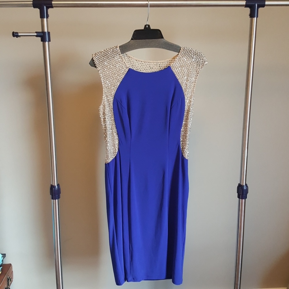 Blue Studded Dress