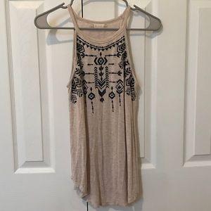 Aztec print tank