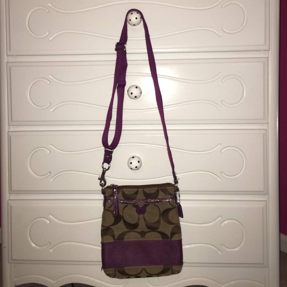 Coach cross body purse