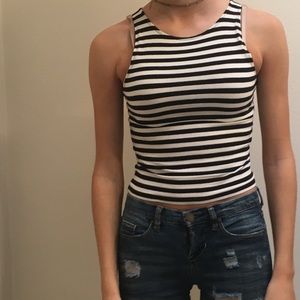 black and white stopper top