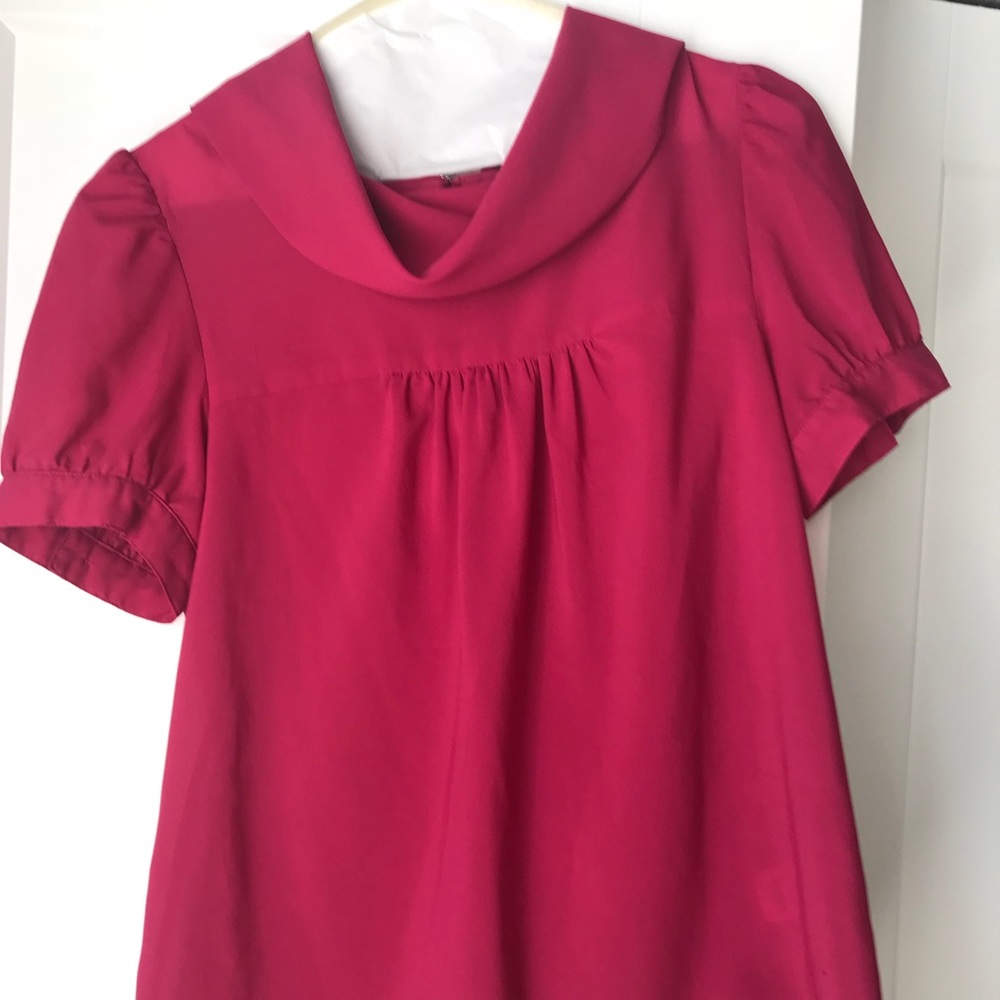 Banana Republic fuchsia blouse.