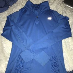 Blue half zip jacket!