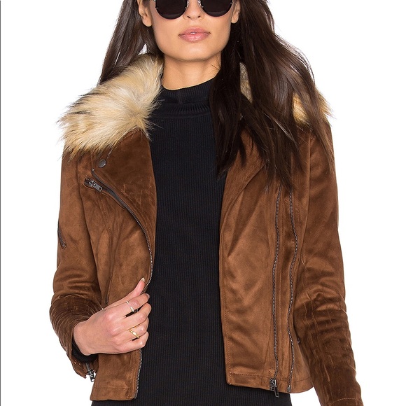 John + Jenn by Line. Hudson Suede Moto Jacket - Picture 2 of 8