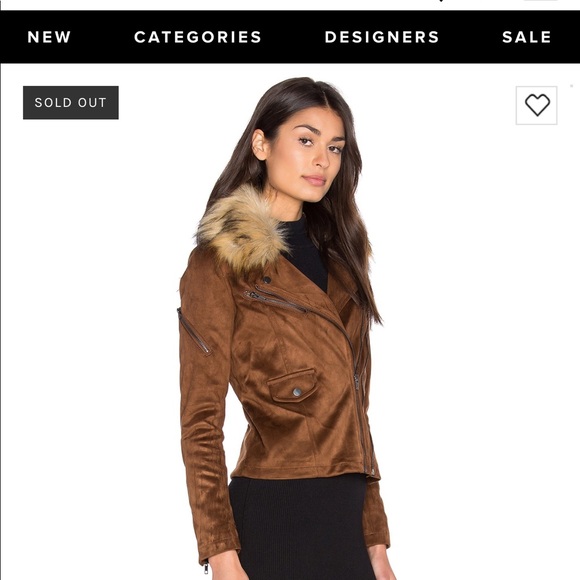 John + Jenn by Line. Hudson Suede Moto Jacket - Picture 3 of 8