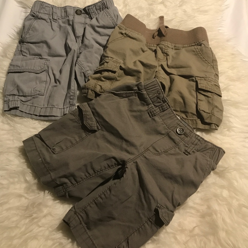 3 pairs of boys cargo shorts