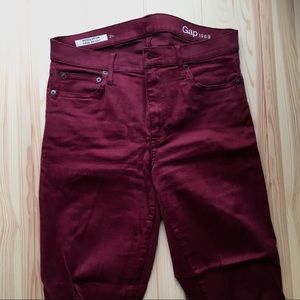 GAP Resolution True Skinny, Red Jeans