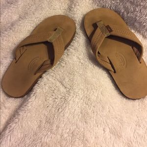 Rainbow flip flops size 12