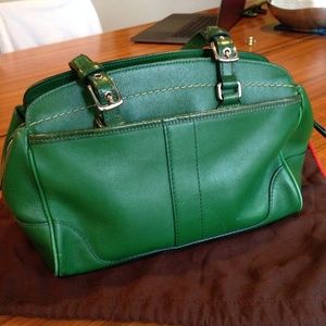 Coach little satchel - kelly green