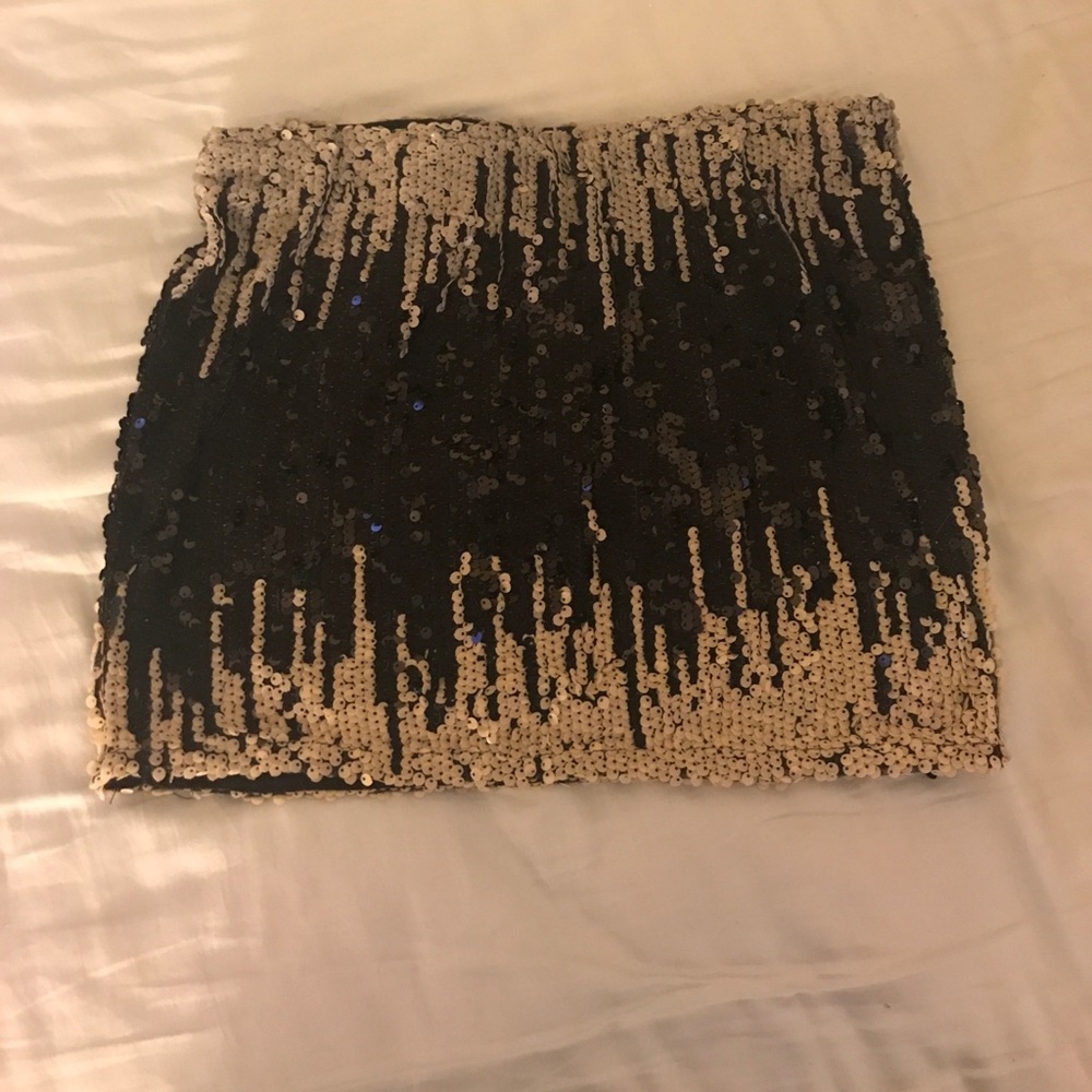 Sparkly mini skirt