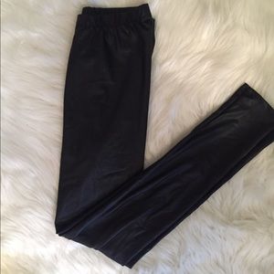 Faux leather leggings