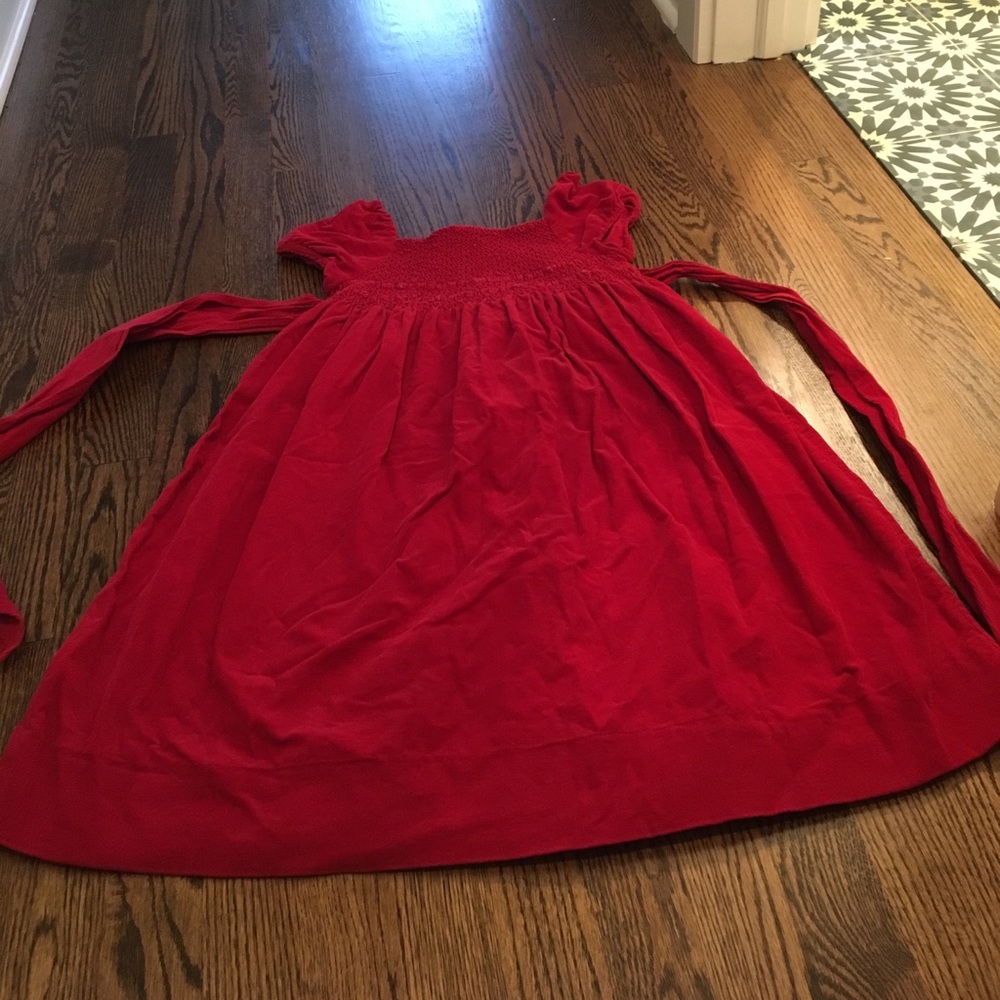 Ralph Lauren red corduroy holiday dress. Size 6X