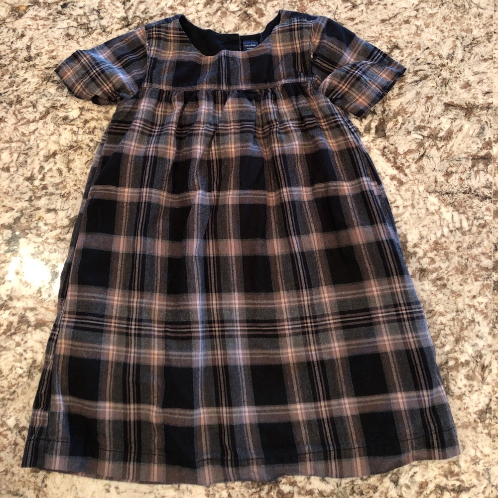 Gap Toddler 4 flannel plaid dress