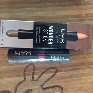 Nyx wonder stick and matte lipstick