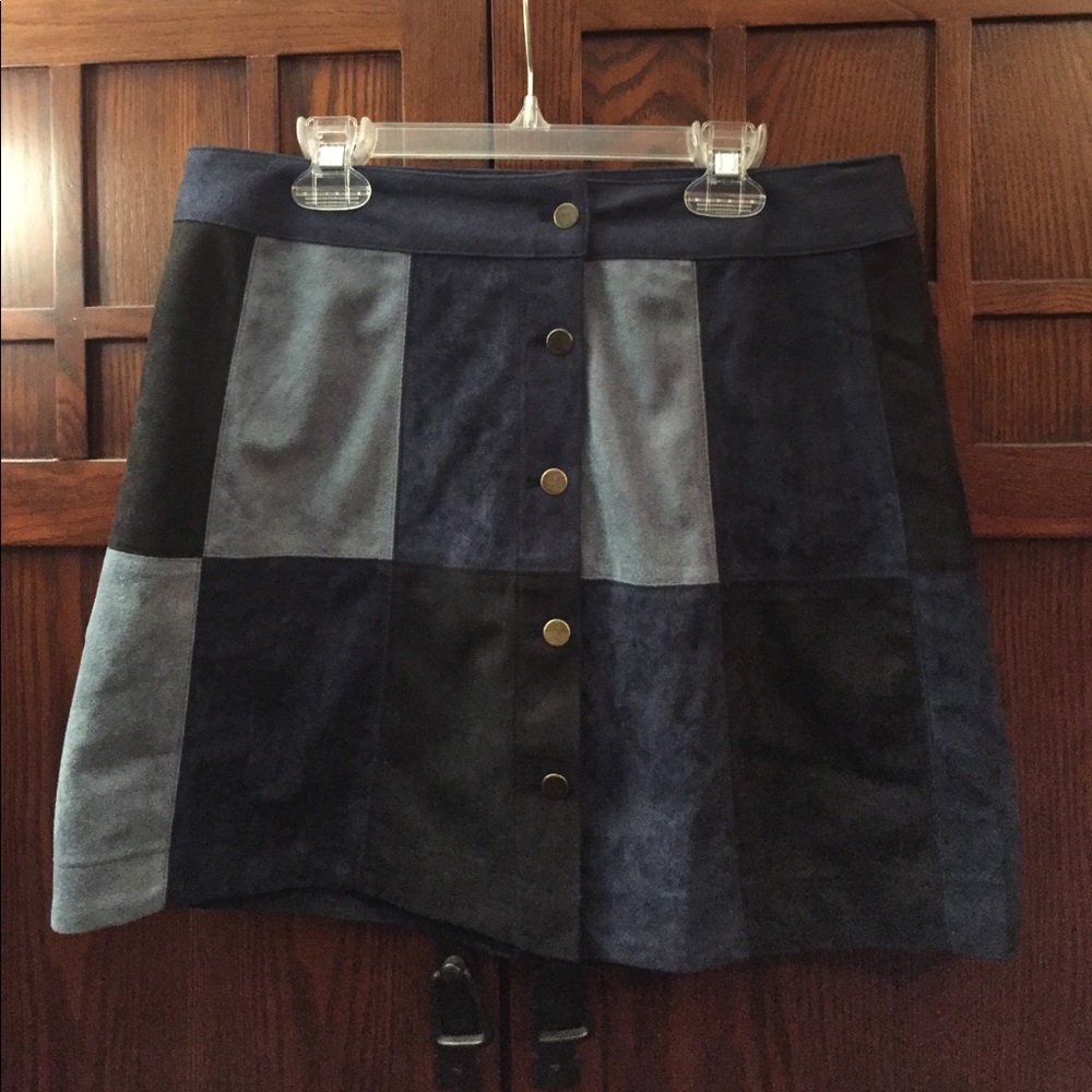Forever 21 False Suede Retro Skirt