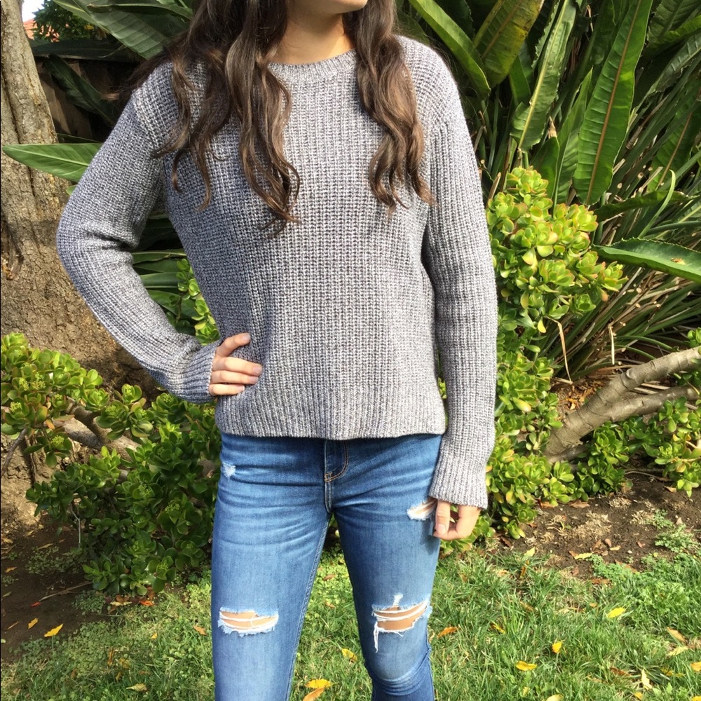 Grey Knit Sweater