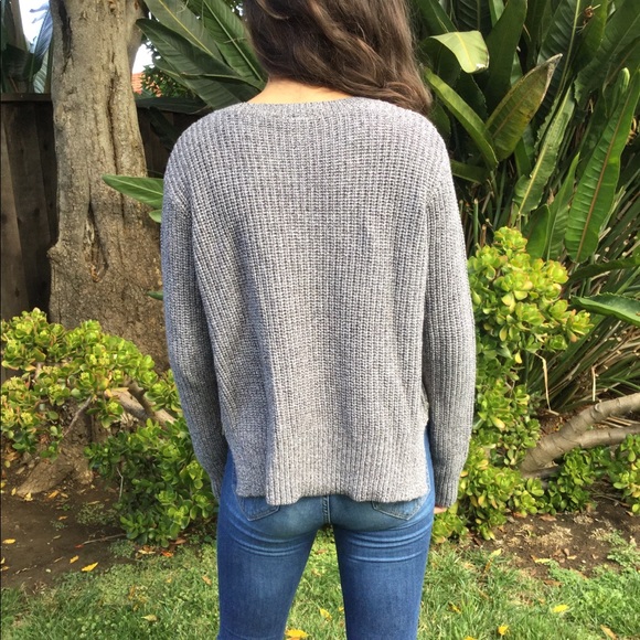 Grey Knit Sweater - Picture 3 of 4